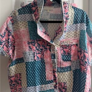 Simply Southern Multicolor Patchwork Pajama Set